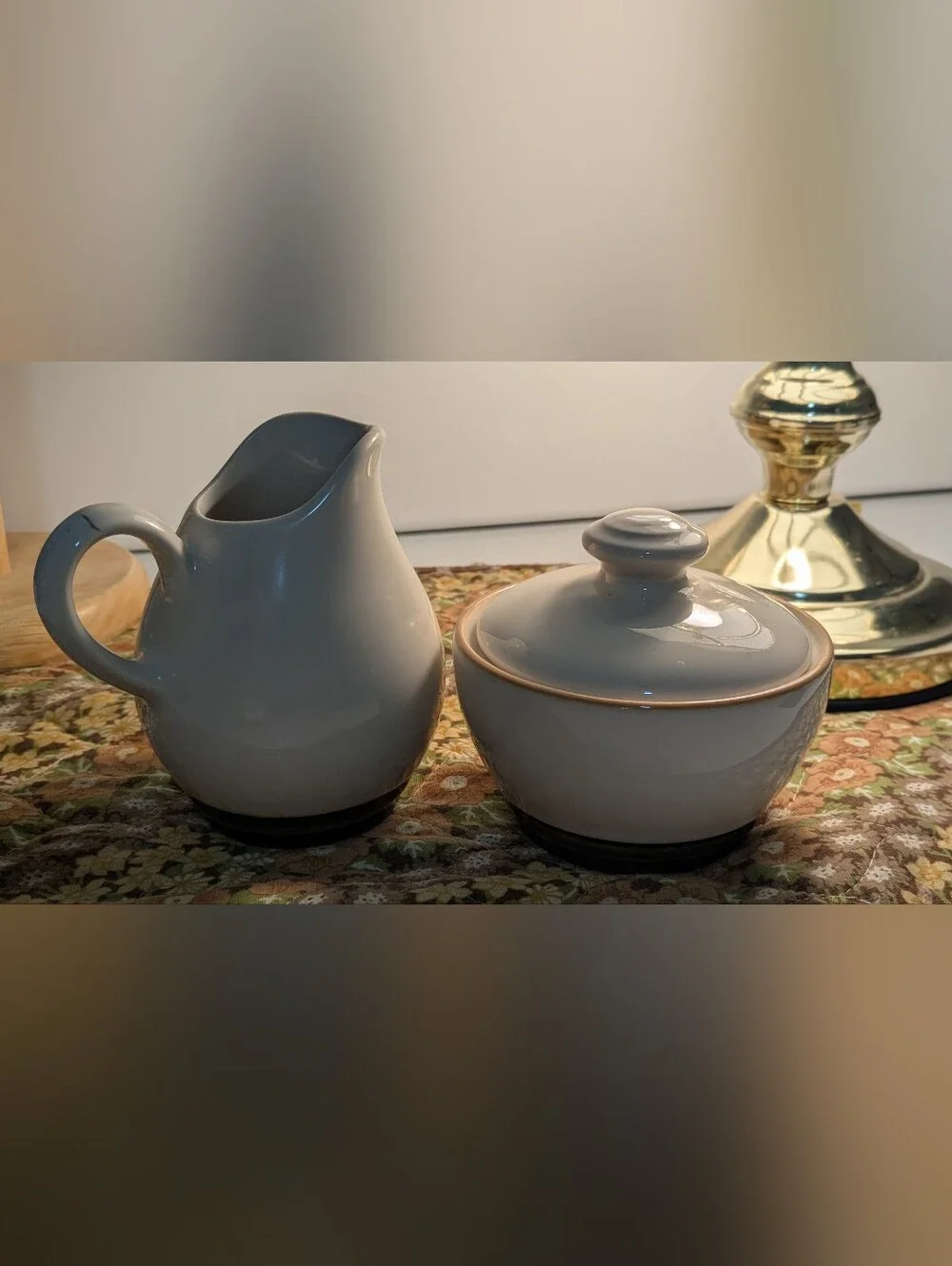 Vintage Pfaltzgraff  Sugar Bowl&  Creamer Stoneware EUC